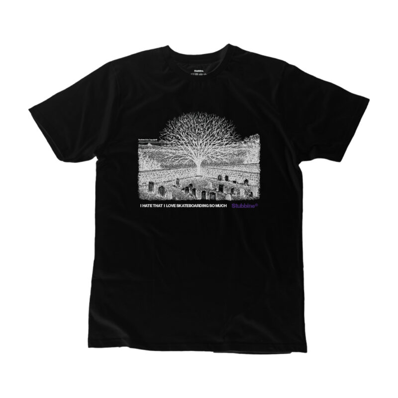 Stubbine® Black Tree Graphic T-shirt